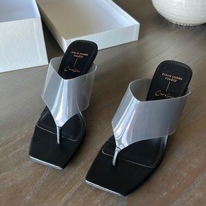 Black Suede Studio heels in black